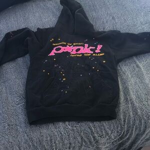 Pink spider hoodie